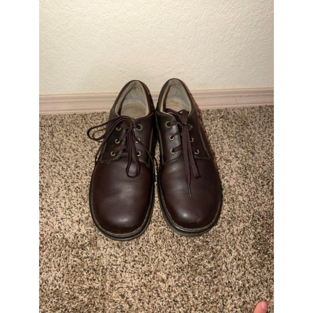 Dr. Martens 11194 Brown Leather Oxfords Mens 10 Low Top Shoes AW004